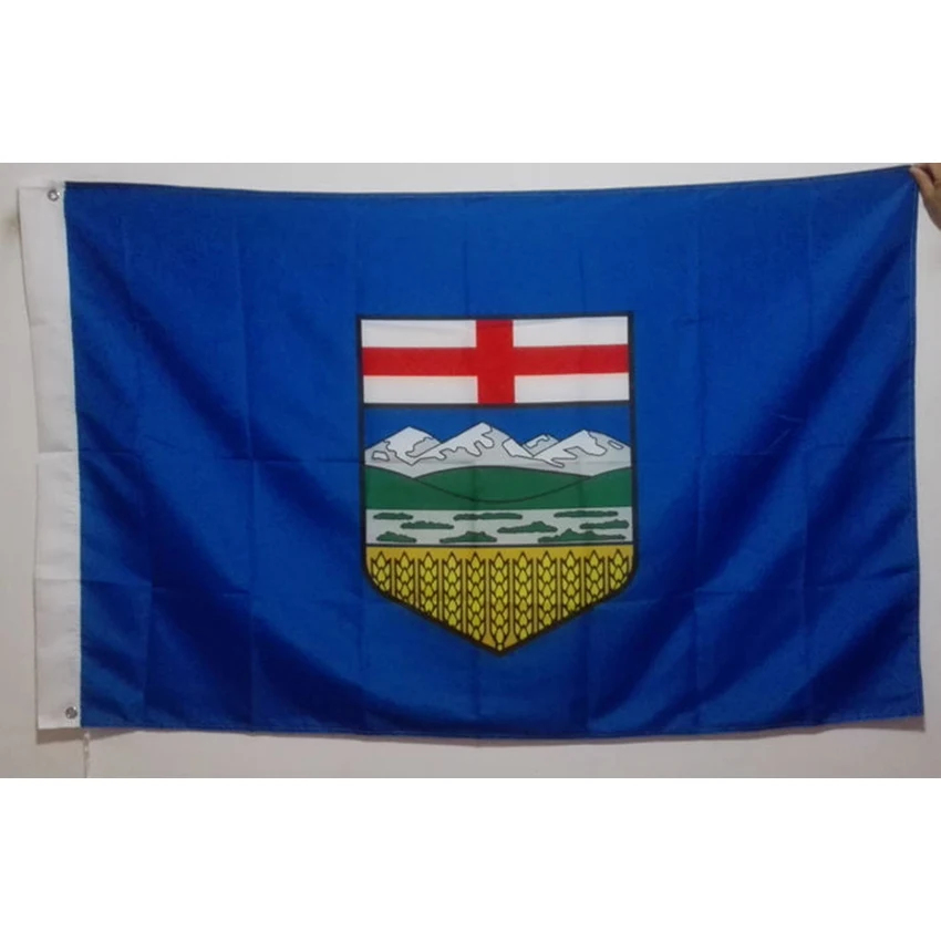 Alberta Канада Флаг 90X150cm баннер 3x5FT 100D полиэстер Спортивное украшение цифровая
