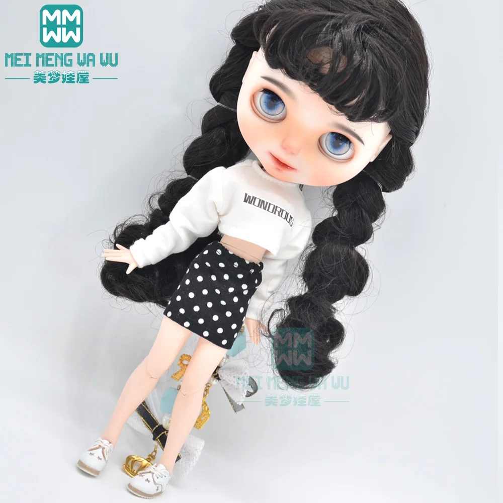 1 шт. одежда Blyth Doll модная свободная футболка джинсы для куклы Azone obitsu FR 1/6|Куклы| |