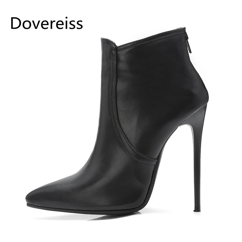 

Dovereiss/Модная женская обувь; Женские зимние новые пикантные короткие ботинки; Элегантные короткие ботинки на молнии в сдержанном стиле; Большие размеры 43