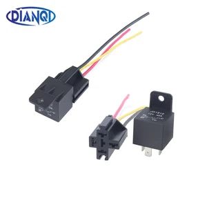4 контакта 5 контактов 12 В24 В постоянного тока 40 А, водонепроницаемые автомобильные реле, долговечные автомобильные реле, нормально открытые реле 12 В24 В постоянного тока с релейным разъемом