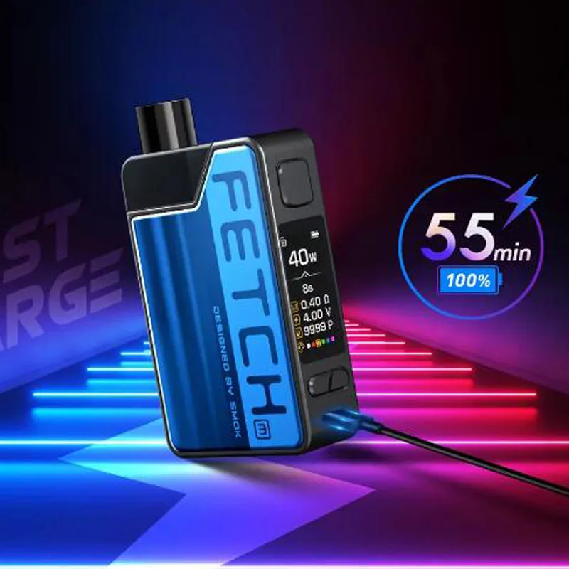 Новый цветной мини испаритель SMOK Fetch Pod 3 7 мл Catridge 1200 мА/ч аккумулятор с ячейкой