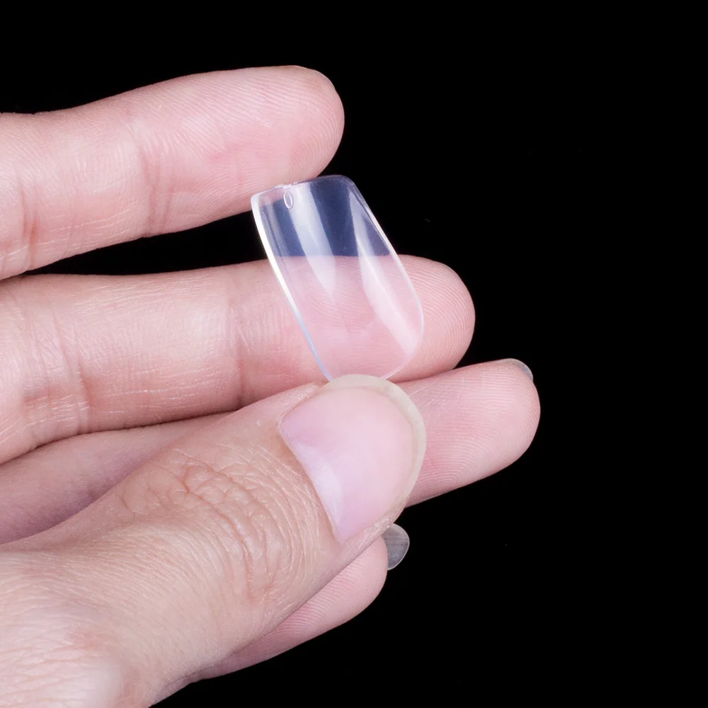 100 шт./кор. короткие накладные ногти Советы квадратный Форма искусственные палец