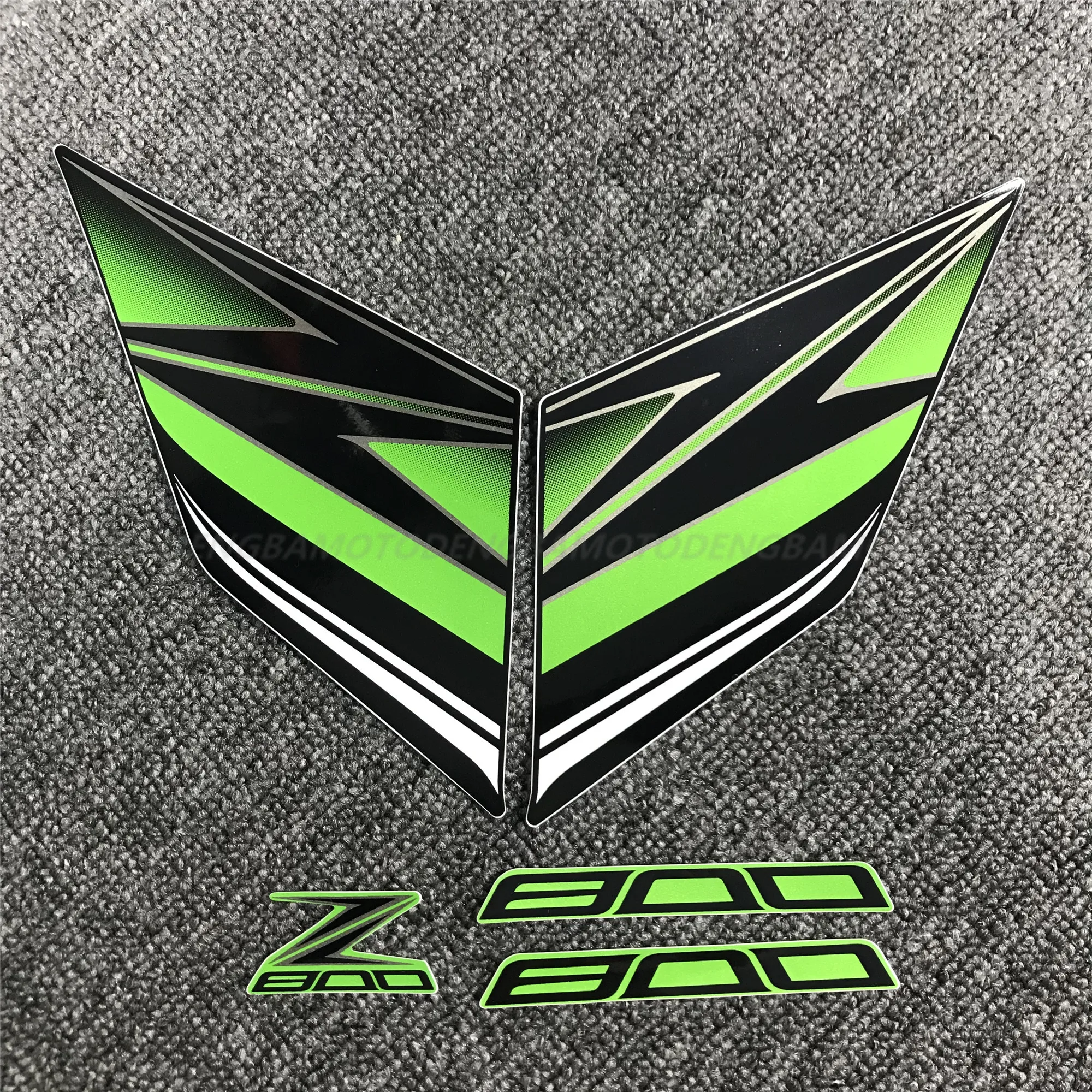 Черный Для KAWASAKI Z800 2013 аксессуары для мотоциклов Запчасти обтекатель корпус топливный бак Наклейка - Цвет: Черный