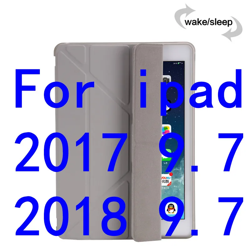 5th 6th gray ТПУ чехол для iPad Pro 10," Air 3 тонкий мягкий сенсорный Магнитный чехол-подставка для iPad 9,7 чехол 5th 6th чехол для планшета+ ручка - Цвет: 5th 6th gray