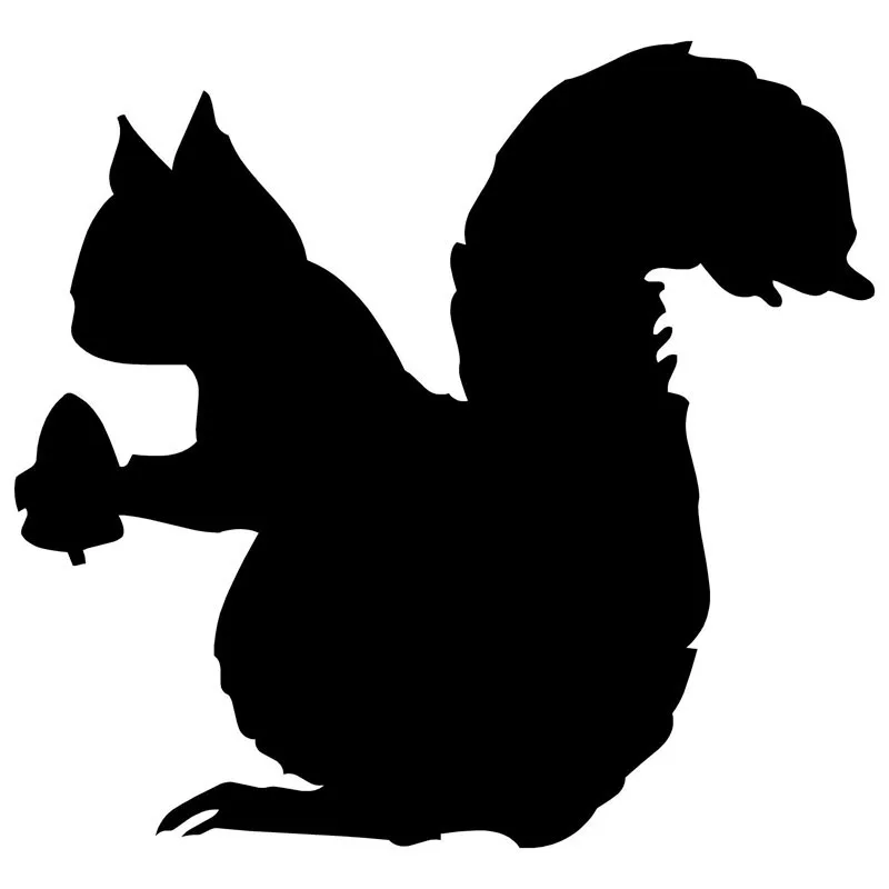 

Squirrel Style Car Sticker Accessories Vinyl PVC 15cmx14cm Motorcycle Waterproof Windshield Car Window Styling Decal