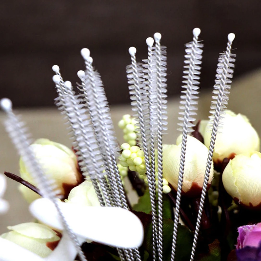 

5pcs Anti Scratch Compact Multipurpose Home Travel Hand Tool Long Easy Access For Milk Bottle Straw Cleaning Brush