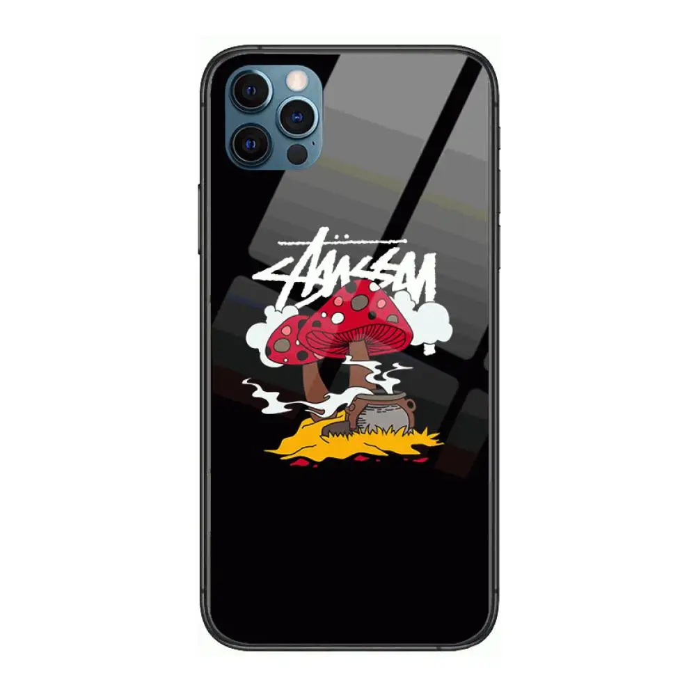 

American trendy brand Style Phone Case cover For iphone 12 pro max 11 8 7 6 s XR PLUS X XS SE 2020 mini black cell shell