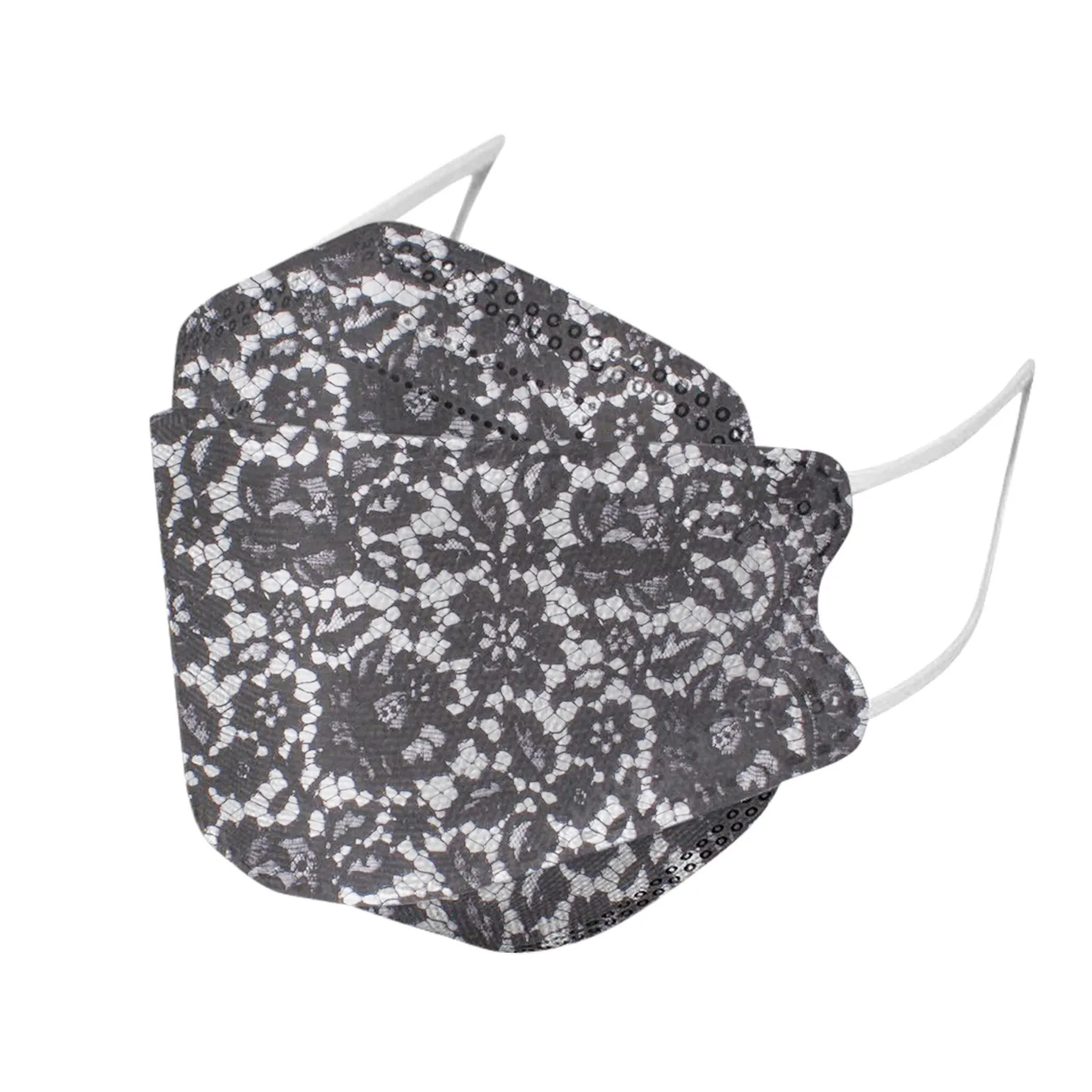10/20/50PCS Adults Mask Fish KN95 Mascarillas Beautiful Lace Flower Print Reusable 4-Layer Protection KN95MASK FFP2 Maska CE - купить по