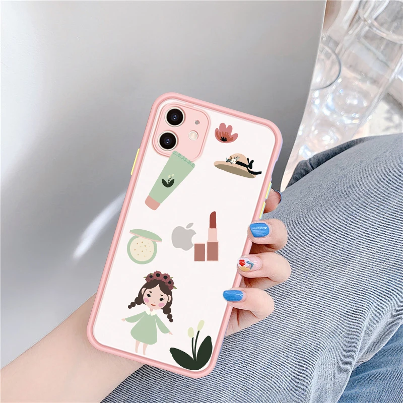 GYKZ Модный чехол для телефона с граффити девушек iPhone 11 Pro XS MAX X SE 2020 XR 7 6 8 Plus милый