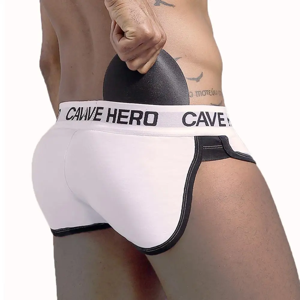 100% хлопок подтягивающее ягодицы Для мужчин трусы боксеры нижнее белье для