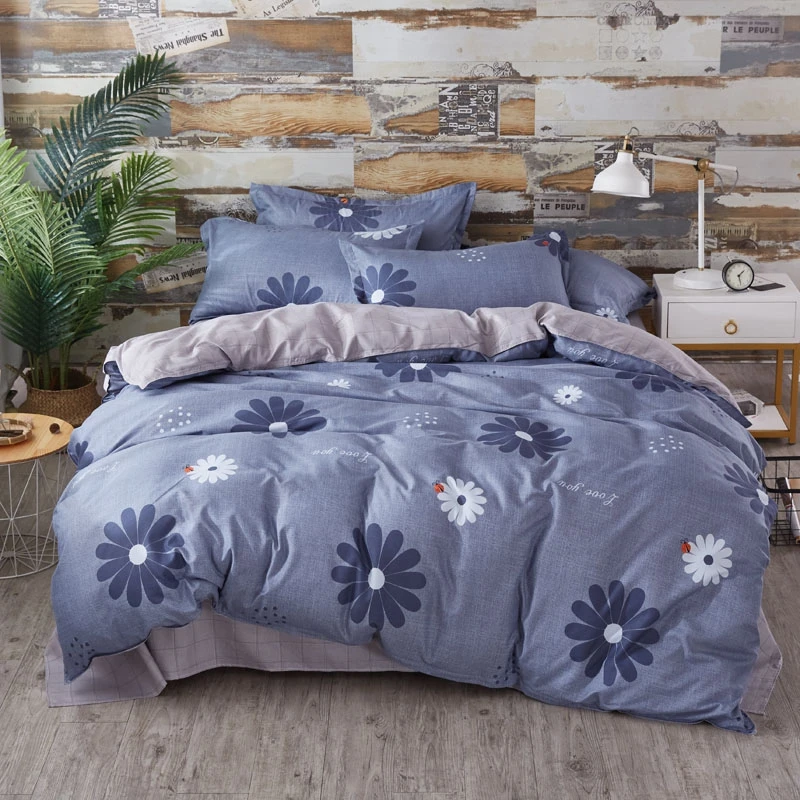 

Yaapeet 3/4pcs Fruit Printed Bedding Lines Geometric Pretty Bedding Set Soft Plaid Bed Sheets Elagant Solstic Bedding Lines