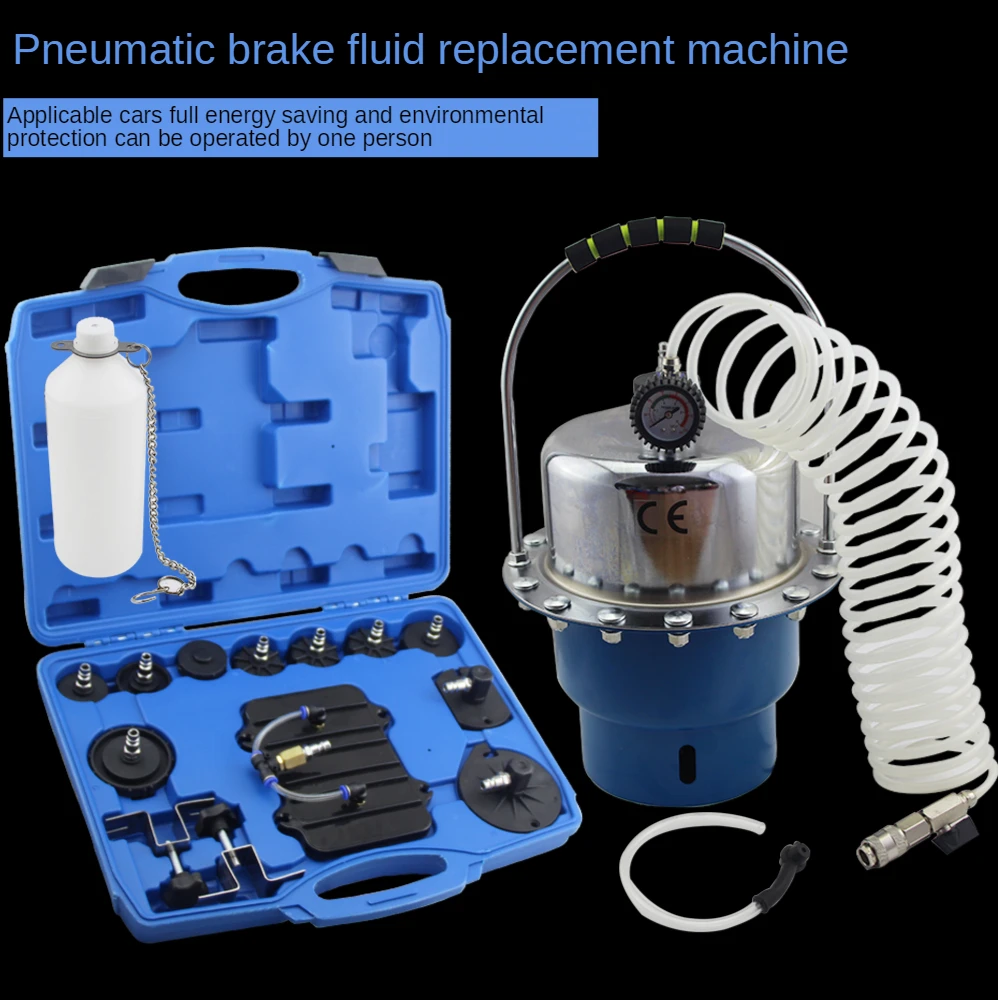 Compressed Air Brake Bleeder Kit Pneumatic Brake Oil Changer Bleeder Automobile Hydraulic Brake Fluid Filling Extraction Tools