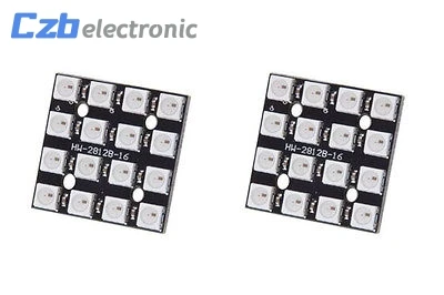 Светодиодные RGB лампы WS2812B WS2812 5050 16 бит 4x4|Модули для умного дома| |