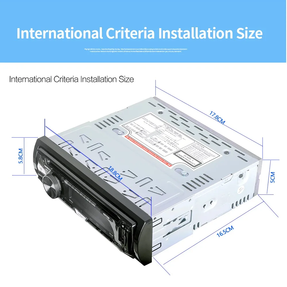 

Single Din Car DVD CD MP3 Player BT USB/AUX Audio FM Radio Car DVD CD Player