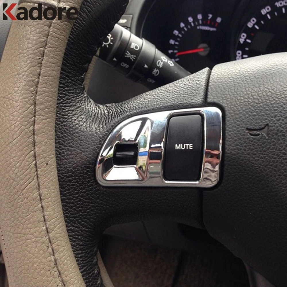 Хромированная декоративная крышка на руль автомобиля для Kia Sportage R 2010 2014 отделка