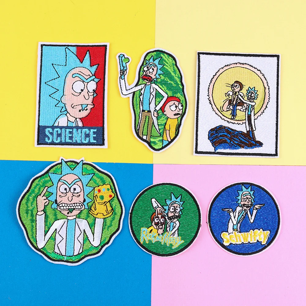 

R1158 1pcs Cartoon Sticker For Clothing Applications Patches On Clothes Iron Embroidered Patch For Backpack Badge