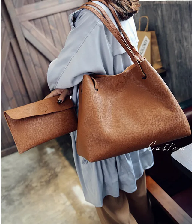 

Women Bag Luxury Handbag Designer Shoulder Bags New Bags for Women Composite Bag Bolsos Fashion Casual Contain Two Packages PU