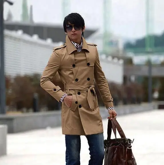 Серая мужская одежда 2020 осенняя куртка повседневная верхняя тонкое длинное