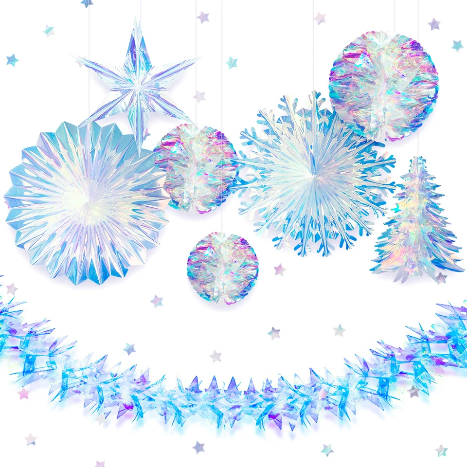 Радужная пленка сделай сам подвеска на рождественскую елку Переливающаяся