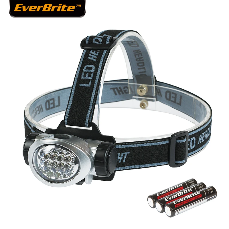 3AAA 8LED EVERBRITE светодиодный налобный фонарь 8 светодиодный головной луч 30 люмен расстояние освещения 20 м с Батарея 2 упак./лот - Испускаемый цвет: 3AAA 8LED