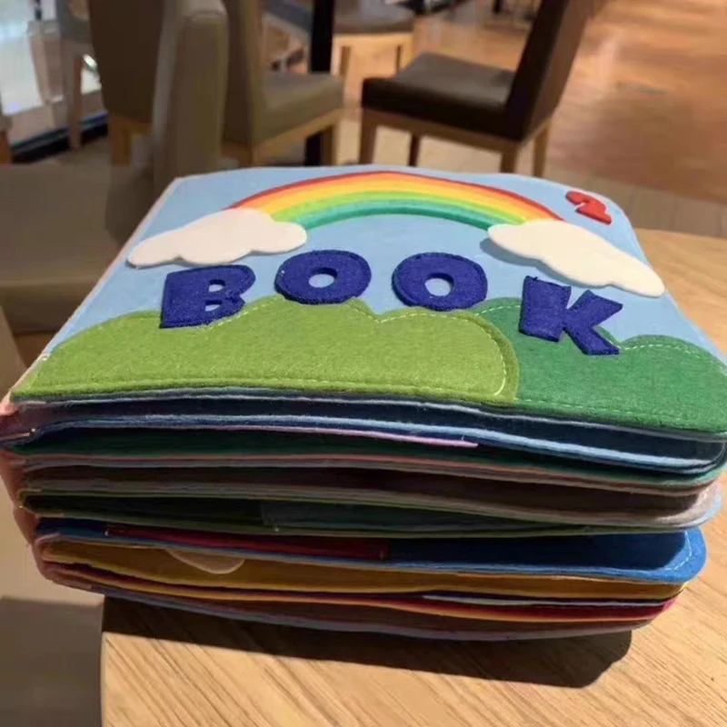 Тканевая войлочная ткань ручной работы для шитья 16 страниц тихая книга