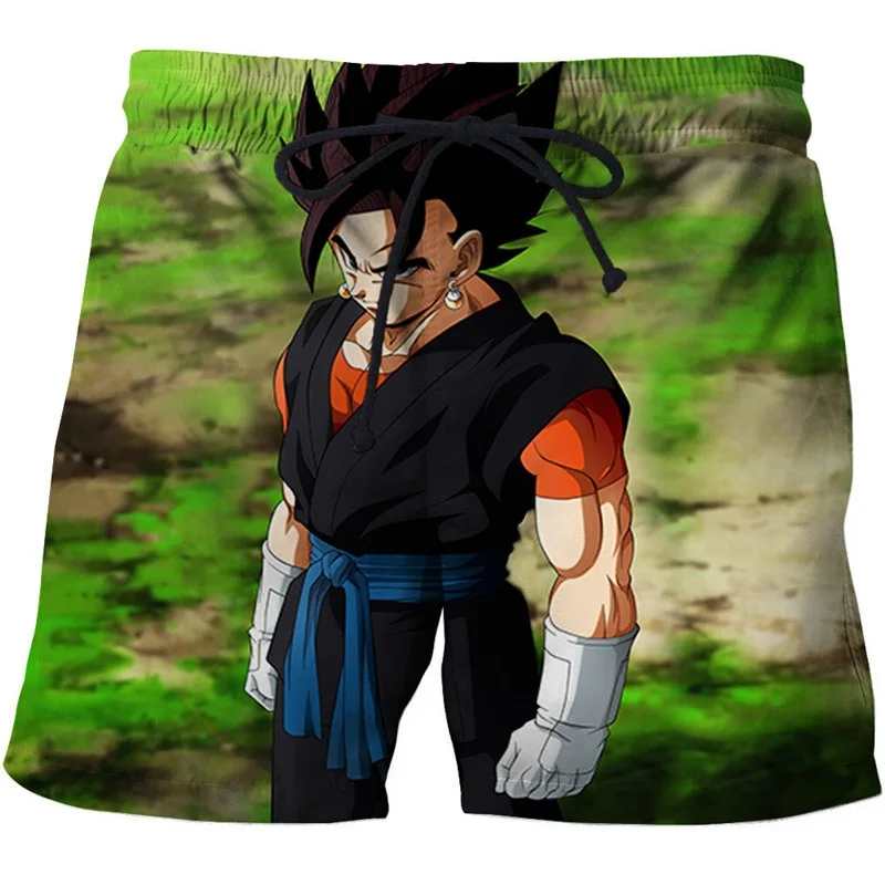 Мужские летние крутые шорты для серфинга с 3D принтом Dragon Ball пляжные