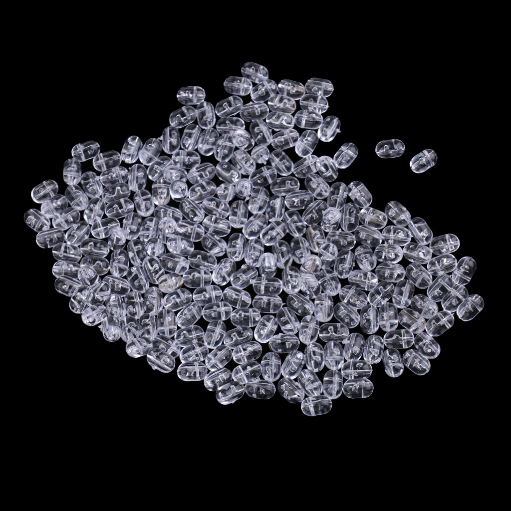 

100/200pcs Sea Fishing Beads 6 Mm / 8 Mm Rig Lure Making Cross Hole Beads