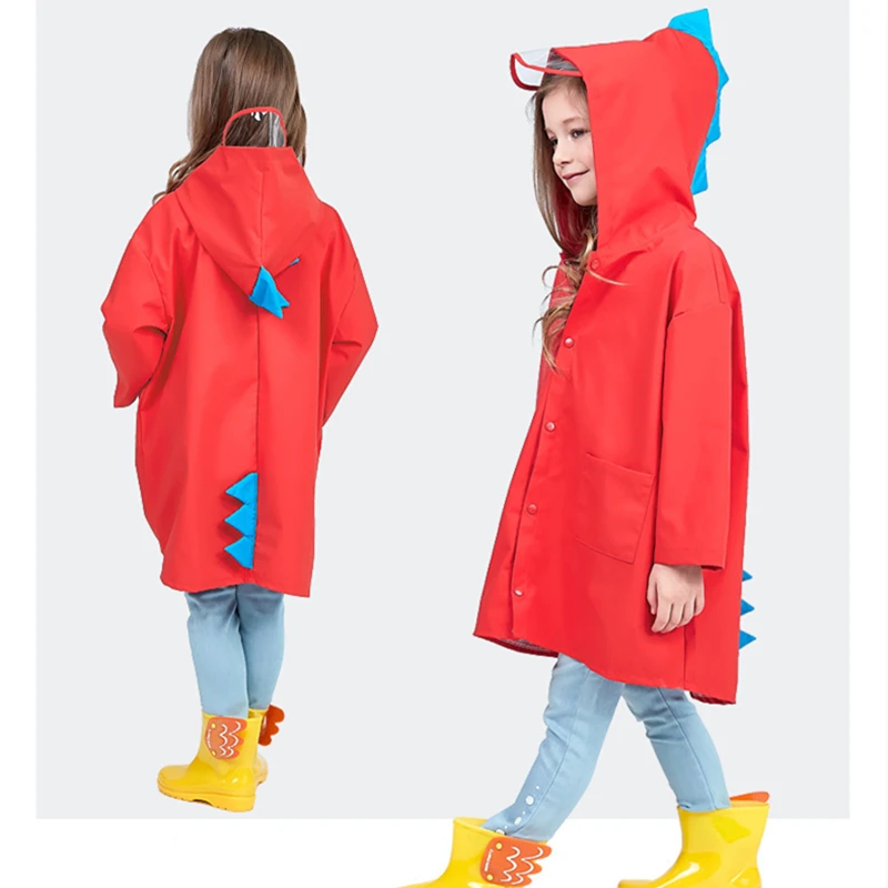 Новый детский свитер унисекс с милым динозавром и Водонепроницаемый полиэстер