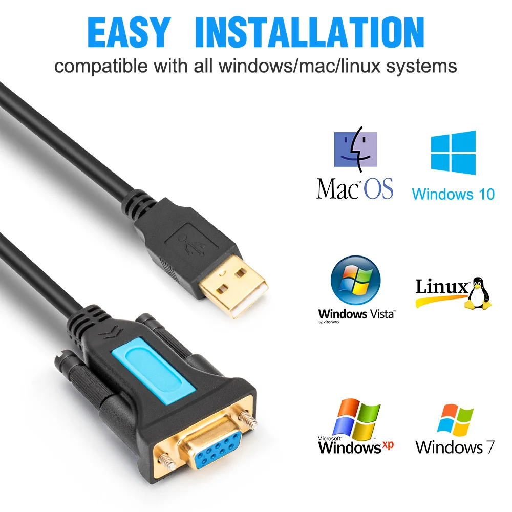 USB кабель к Rs232 мама com порт последовательный адаптер для Mac OS Windows 7 8 Компьютерный