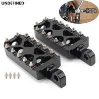 motorcycle pegs mx offroad wide footpegs bobber chppoer footrests pedals for harley sportster xl883 dyna fxdf wide glide softail