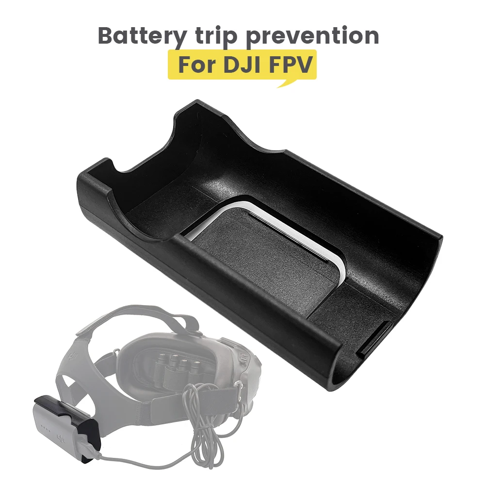 

Back-mounted Battery Box for DJI PFV Combo Glasses V2 Headband Back Hanging Battery Box Hook Buckle Shell Clip Bracket