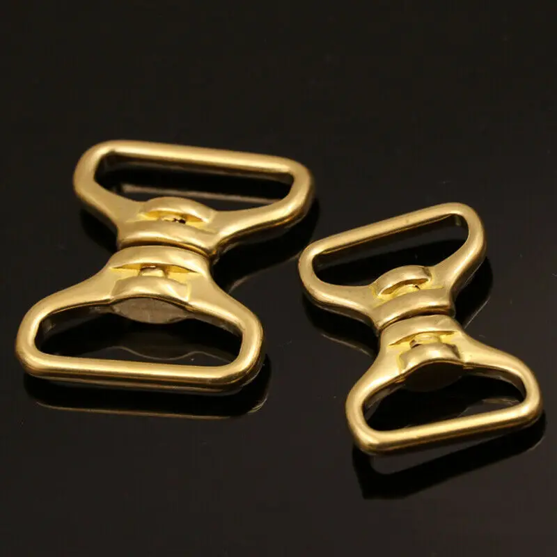 1 x латунный двухсторонний поворотный Коннектор с пряжкой для кожаного ремня