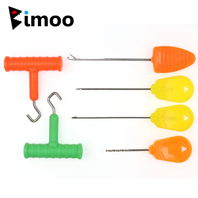

Bimoo 6 шт./компл. инструмент для ловли карпа, инструмент для рыбалки, вязание крючком, блесна, игла, крючок, грубая Рыболовная Снасть