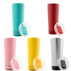 Музыкальная чашка из нержавеющей стали с сублимационной печатью, Дорожные Кружки с двойными стенками, Вакуумная бутылка для воды, 18 унций