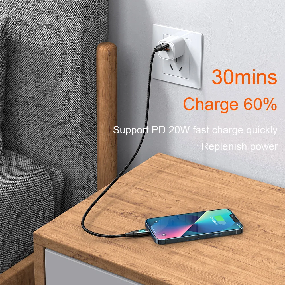Кабель зарядный Mcdodo USB Type-C на Lightning 36 Вт 3 А |