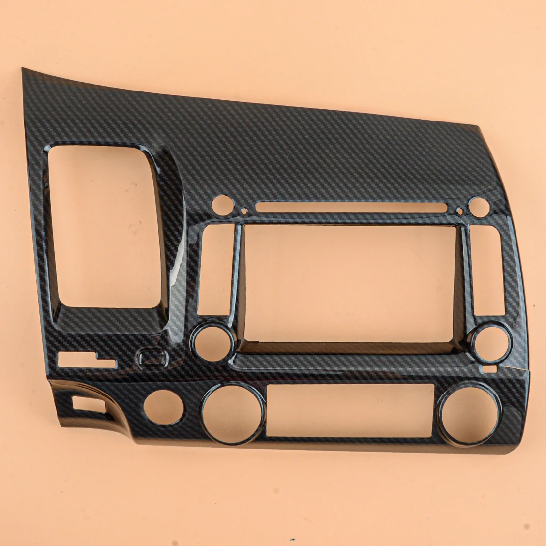 

Крышка панели центральной консоли с GPS-навигацией, из углеродного волокна и АБС-пластика, подходит для Honda Civic 2006, 2007, 2008, 2009-2011 LHD