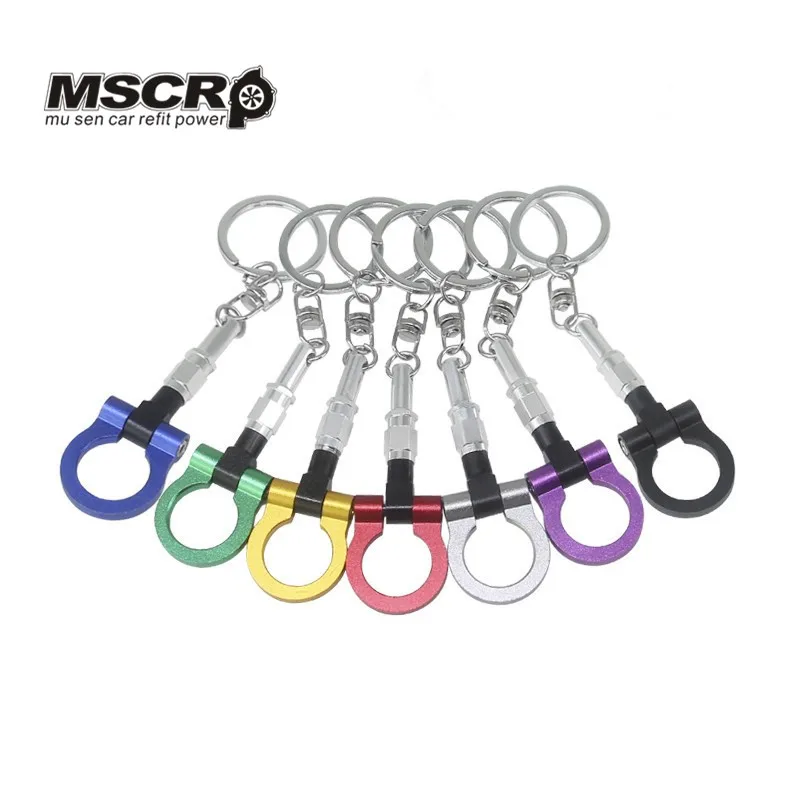 Красный буксировочный крючок вешалка алюминиевый брелок для ключей