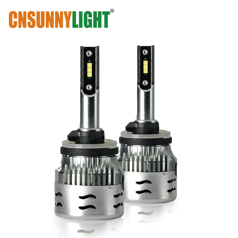 CNSUNNYLIGHT 880 9012 светодиодные лампы для автомобильных фар CSP Turbo 60 Вт 12000LmPair