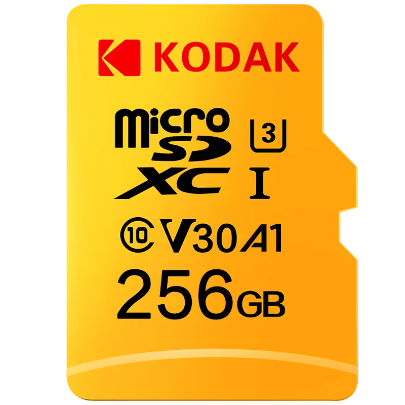 Карта Micro SD Kodak 256 ГБ высокоскоростная класс 10 U3 4K карта памяти флэш-карта sd |