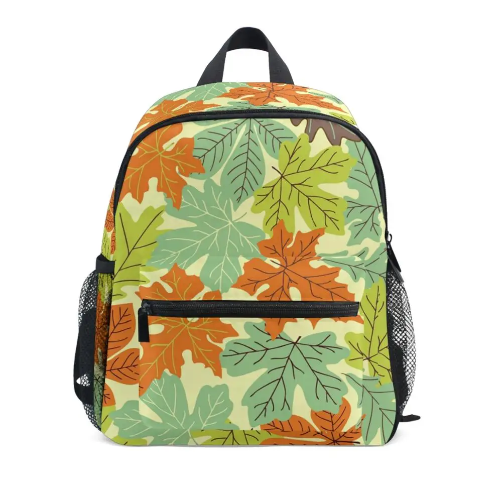 

Детские школьные ранцы с листьями, ортопедический водонепроницаемый рюкзак для начальной школы для мальчиков и девочек, портфель на осень