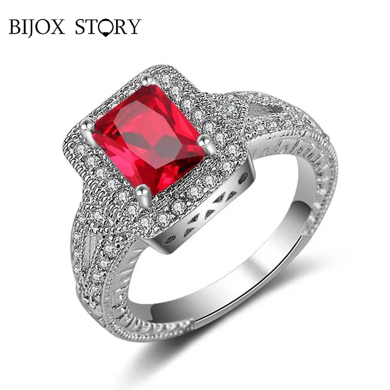 Женское кольцо BIJOX STORY классическое из стерлингового серебра 925 пробы с