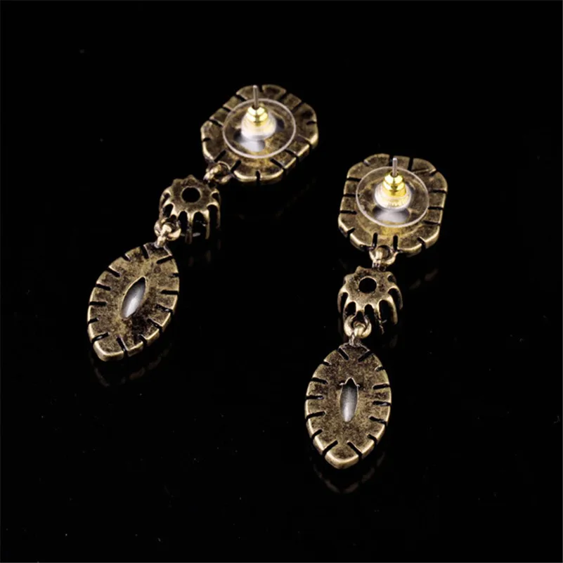 Новый Модный Блестящий Кристалл Висячие Серьги Геометрические хрустальные