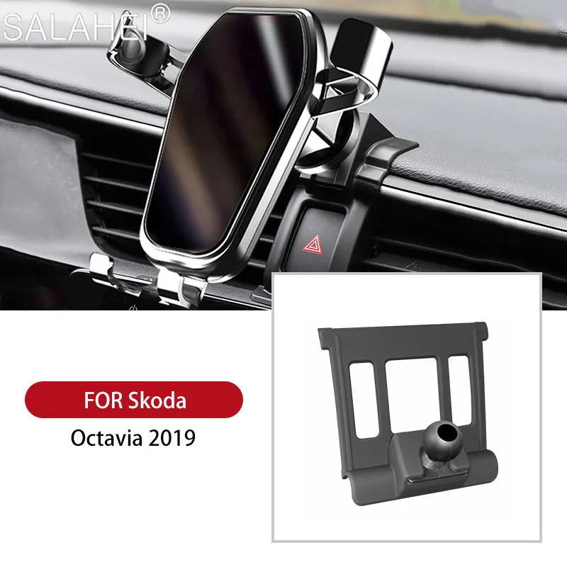 

Car Phone Holder For Skoda Octavia 2019 Air Vent GPS Navigation Outlet Interior Dashboard Stand Car Accessories Phone Bracket