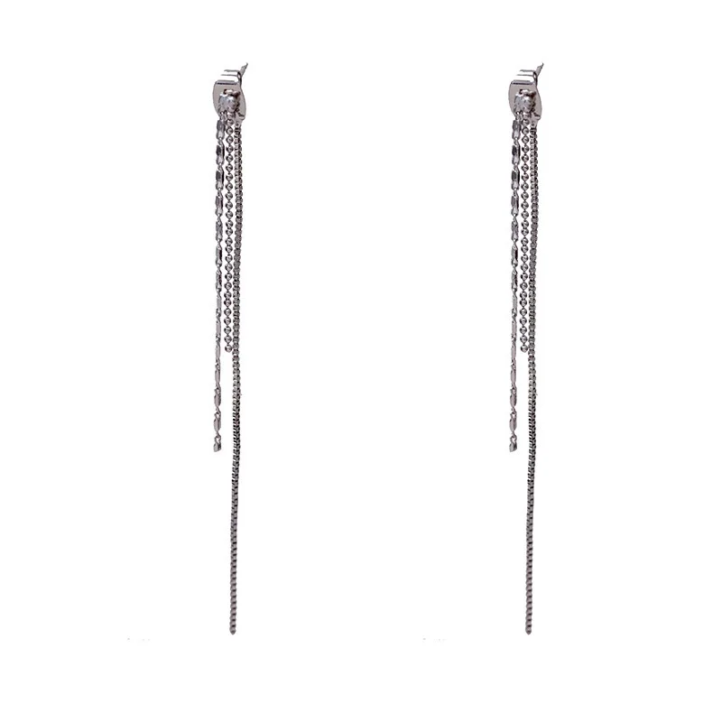 Серьги темперамент Джокер S925 Pin классические серьги с кисточками для девочек