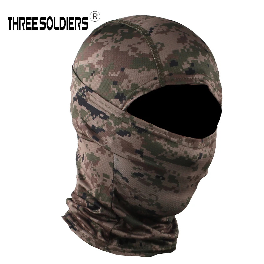 Камуфляжная маска Three Soldier Tiger digtal ACU тактическая Балаклава для страйкбола на все