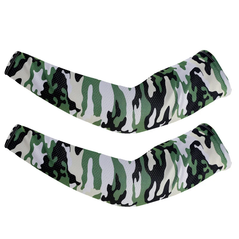 

Fashion Camouflage Pattern Sun Protection Arm Cuff Arm Cover Soft Comfortable Ice Silk Sleeve Freely Breathe Arm Sleeve Hot Sale