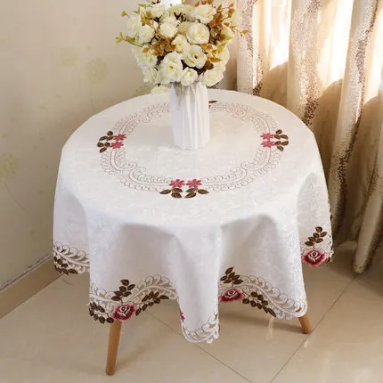Скатерть с вышивкой в Европейском стиле кружевная скатерть для стола