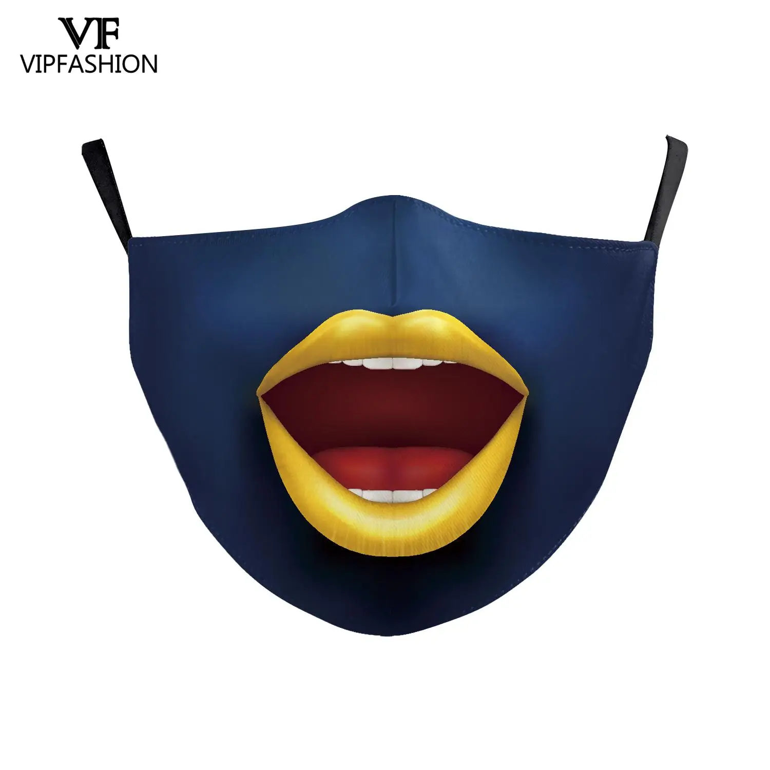 VIP модный Забавный Клоун смайлик с большой улыбкой 3D принт рот-муфельная печь
