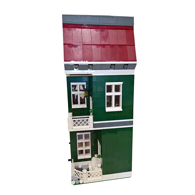 

Buildmoc City Fortune Teller's House Architecture Super Villa Cottage Model Building Blocks Friends Toy For Children Educational