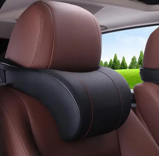 Автомобиль медленный отскок хлопок Авто сиденье голова шеи отдых кожа Подушка
